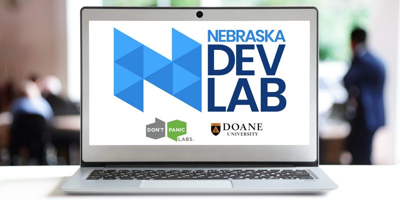 Nebraska Dev Lab Pipeline Program displays on open laptop screen